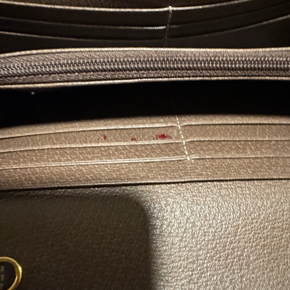 Gucci Monogram Wallet with Red and Green Stripe - Picture 2 of 3